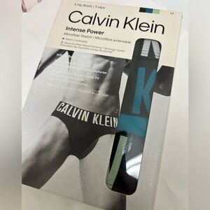 Calvin Klein Intense Power Men microfiber Stretch Hip Brief 3 Pack multilcolor